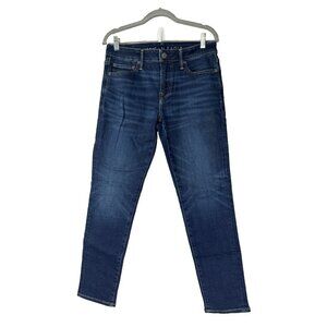 American Eagle Mens 30x30 Skinny Jeans Dark Wash Denim Streetwear Preppy Indie